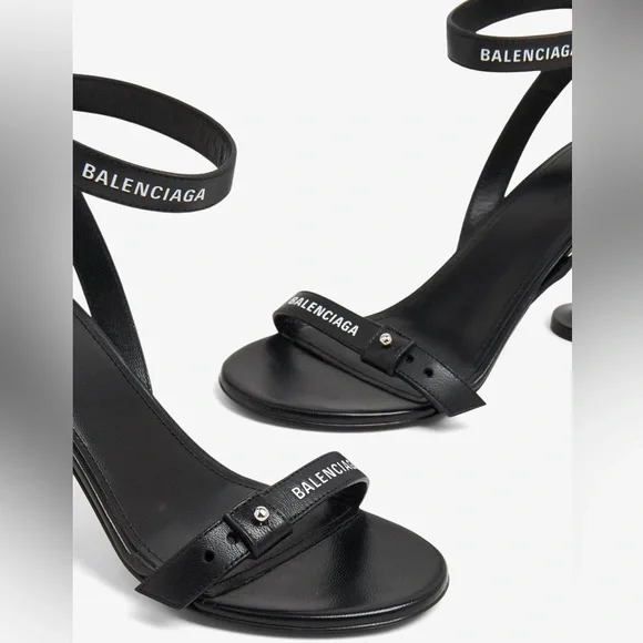 Balenciaga Black Heels with Chunky Platform Sole